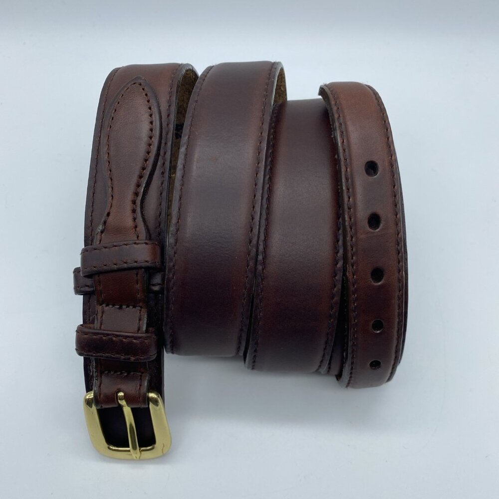 Brighton Brown Genuine Leather Belt 35307 Men's Size 42 Made In USA - Picture 3 of 11